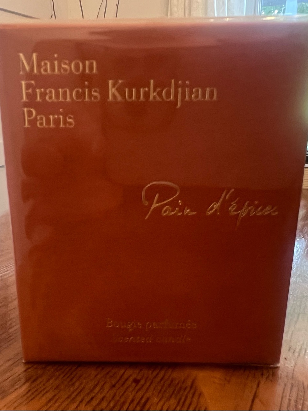 Maison Francis Kurkdjian Paris – Pair d’Epices Candle- BNIB